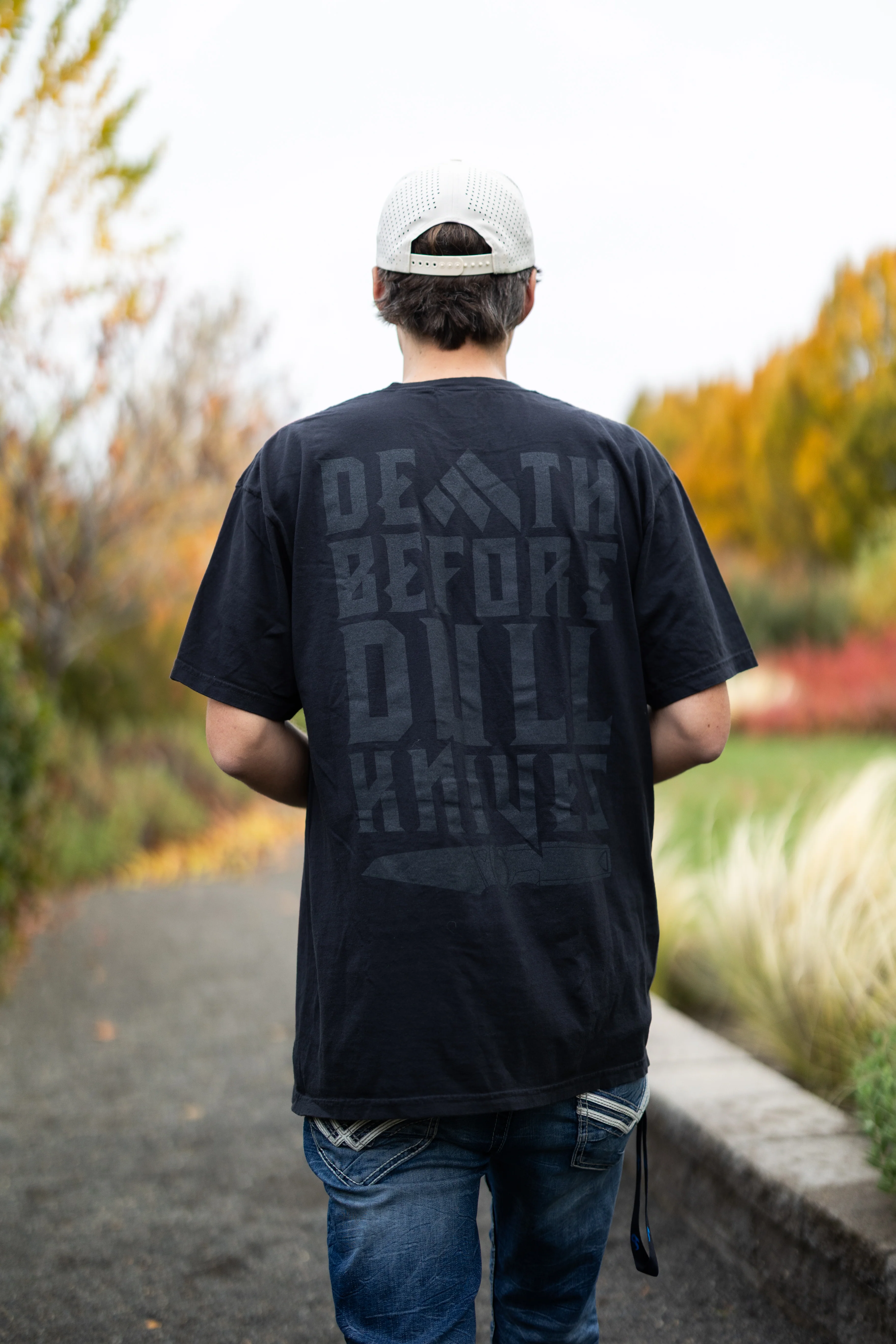 Death Before Dull Knives T-Shirt Blackout - Image 6