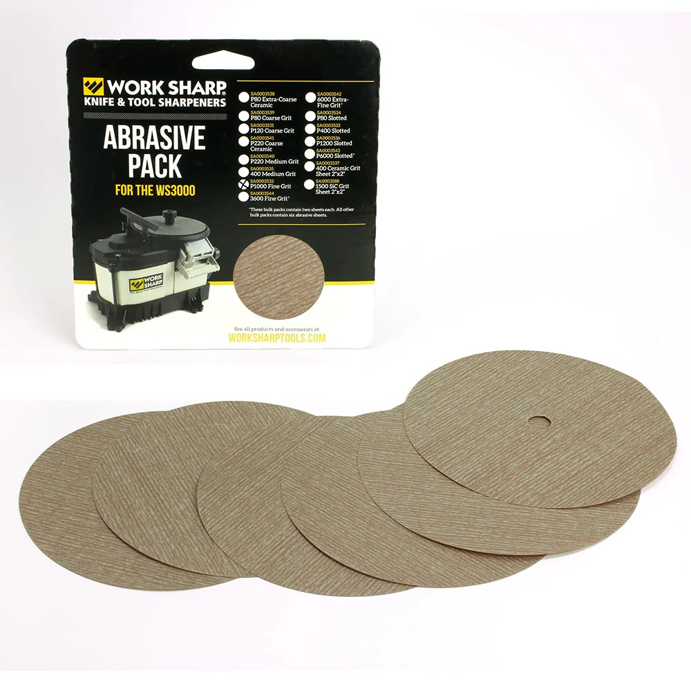 WS3000 - P1000 Abrasive Disc Bulk Pack