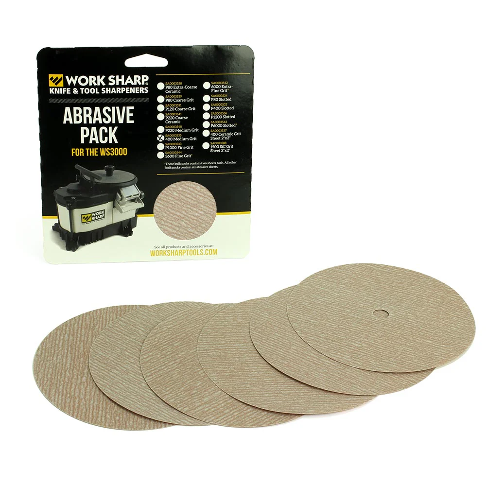 WS3000 P400 Abrasive Disc Bulk Pack