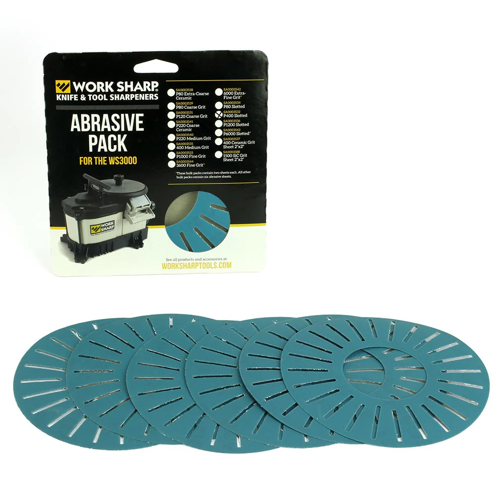WS3000 - P400 Slotted Abrasive Disc Bulk Pack