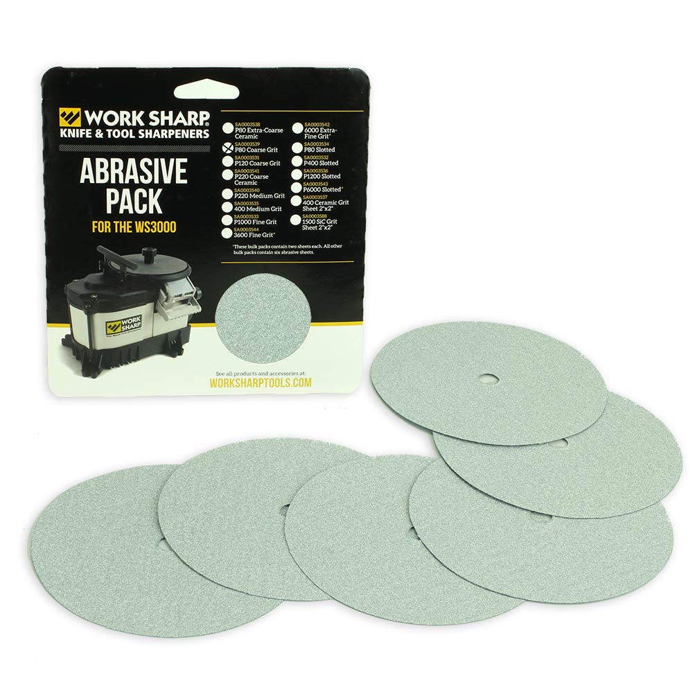 WS3000 P80 Abrasive Disc Bulk Pack