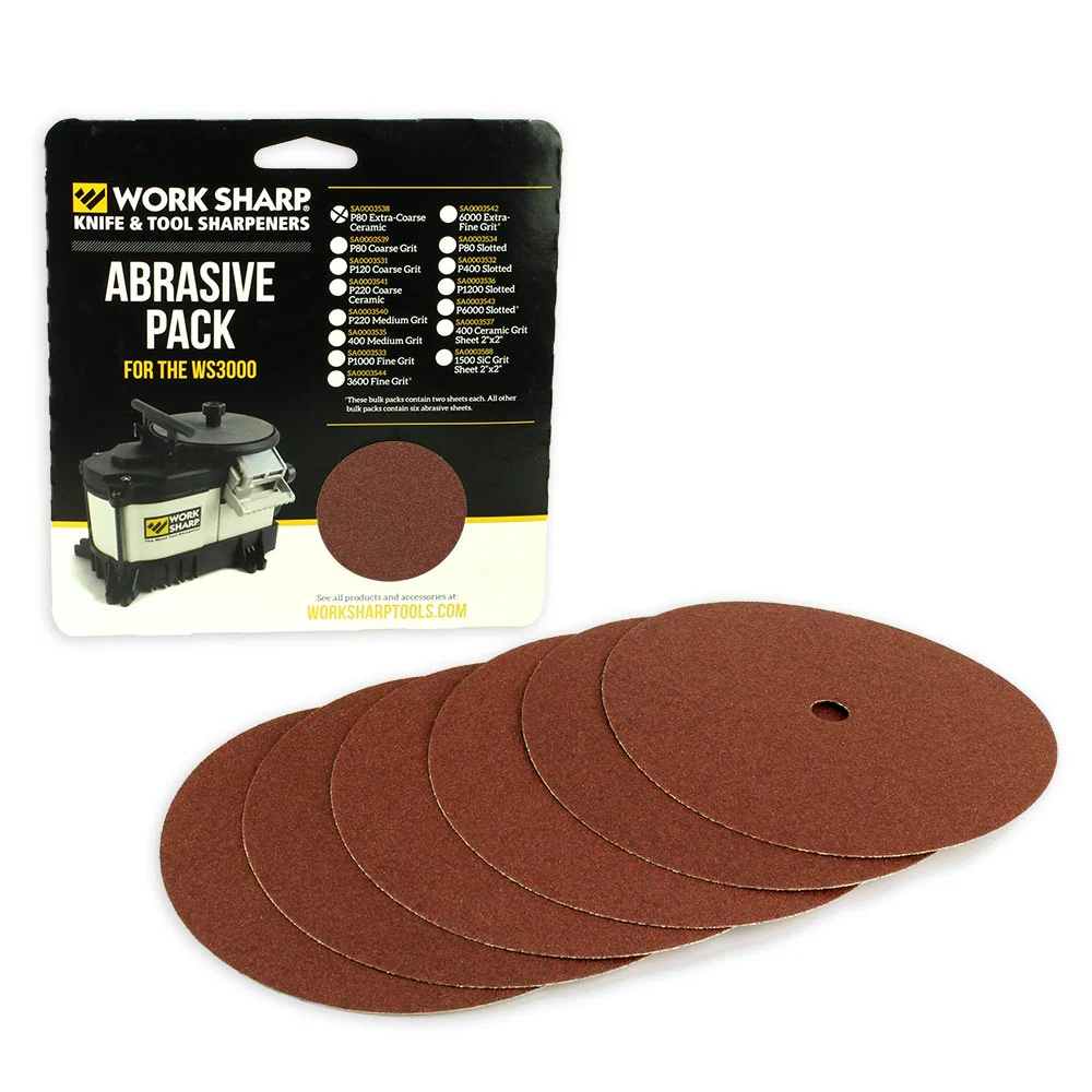 WS3000 P80 Ceramic Abrasive Disc Bulk Pack