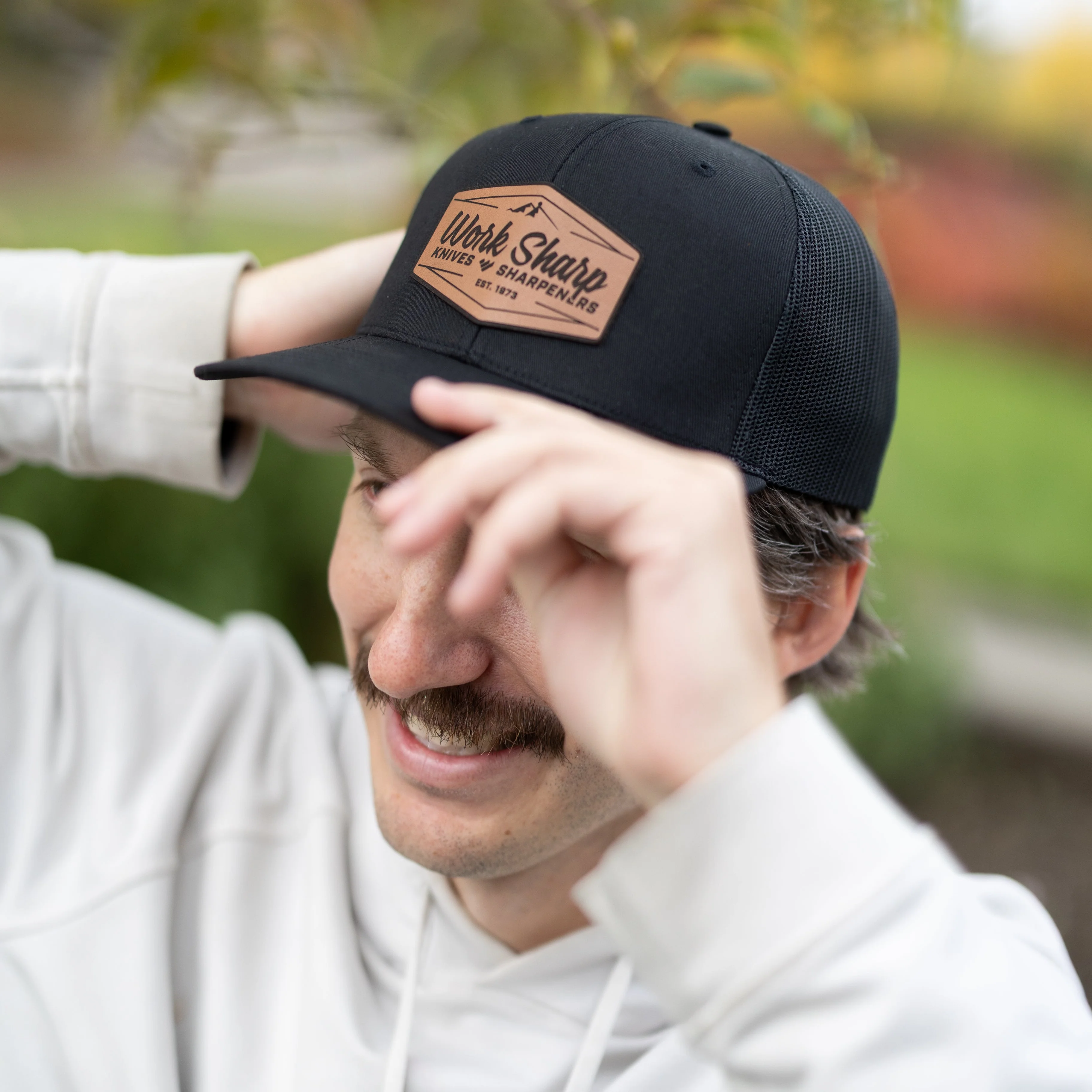Work Sharp Mt. Ashland Trucker Hat with Leather Patch - Image 6