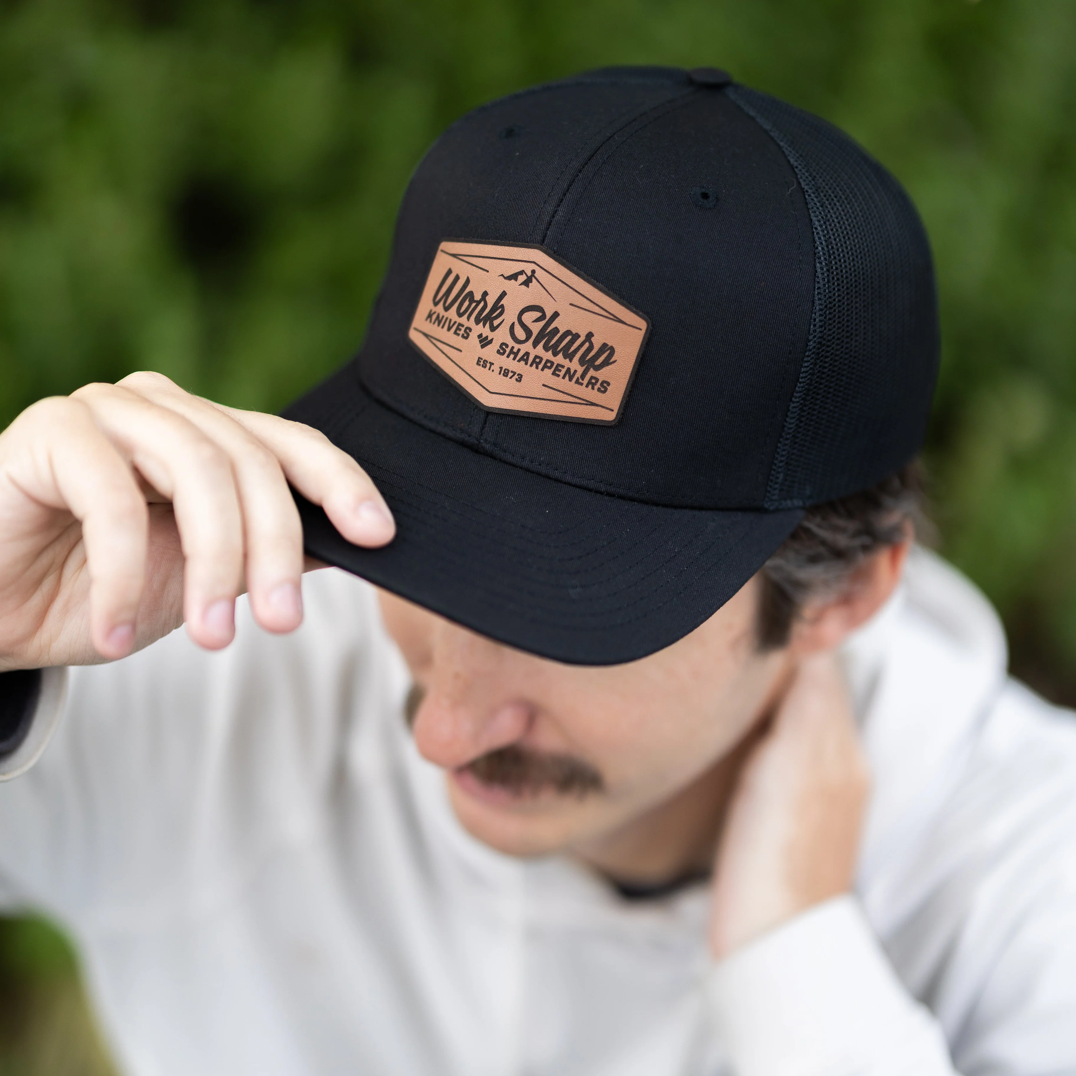 Work Sharp Mt. Ashland Trucker Hat with Leather Patch - Image 7
