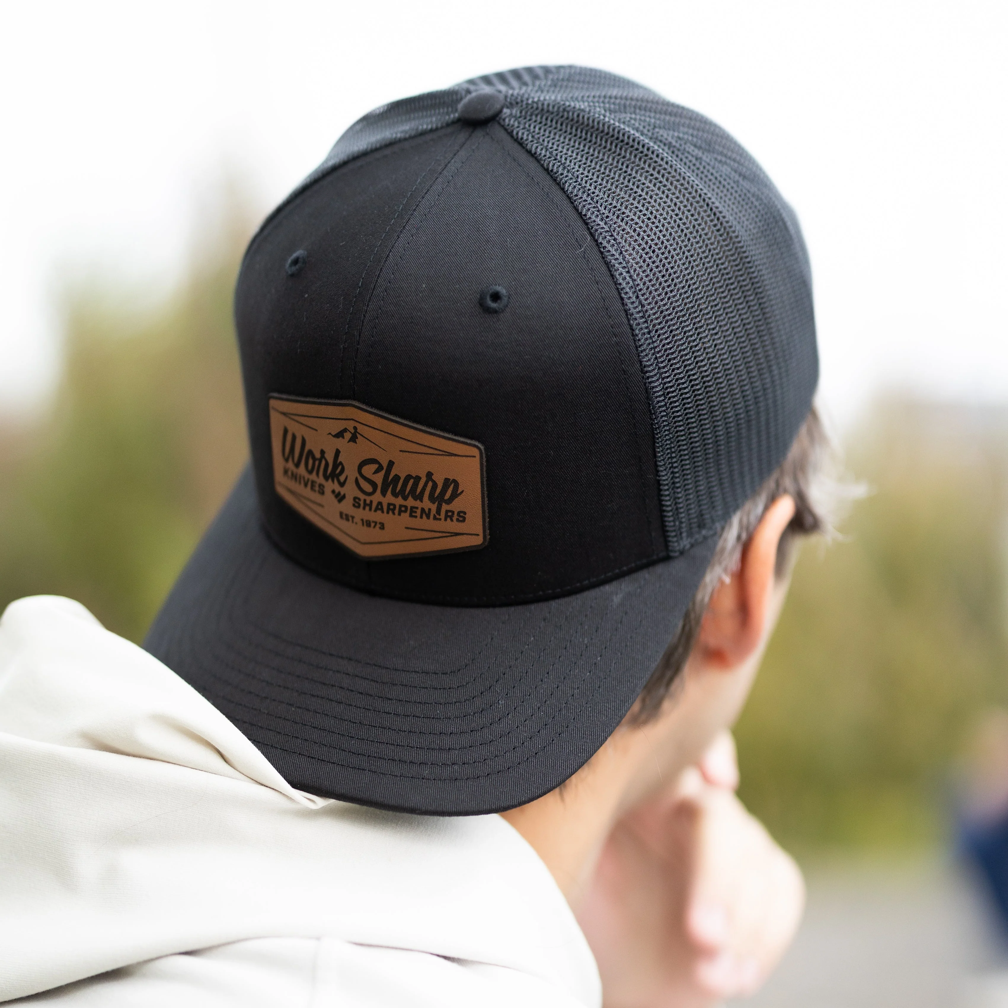 Work Sharp Mt. Ashland Trucker Hat with Leather Patch - Image 8